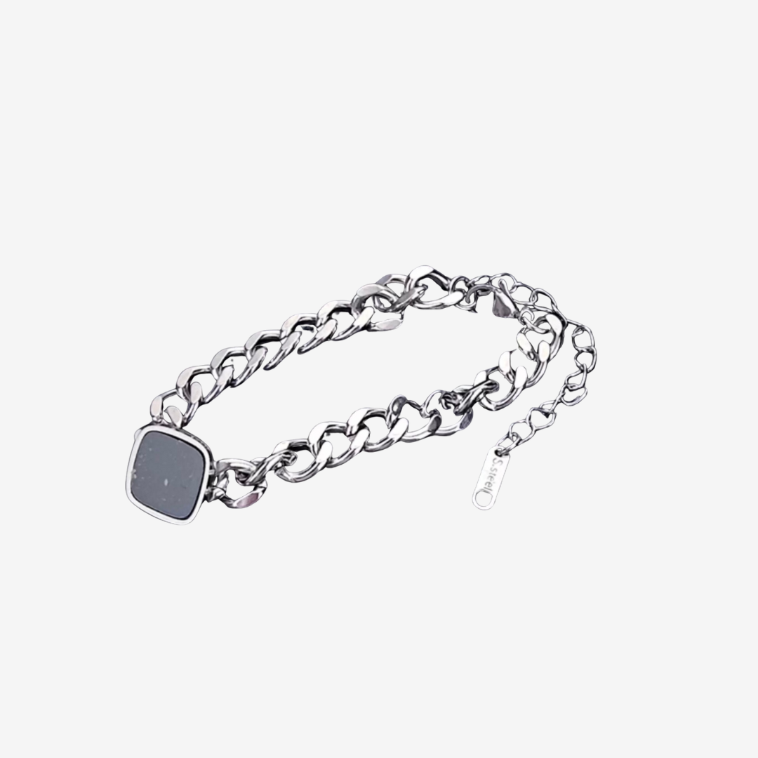 SANZE / Black Onyx Silver Bracelet 05