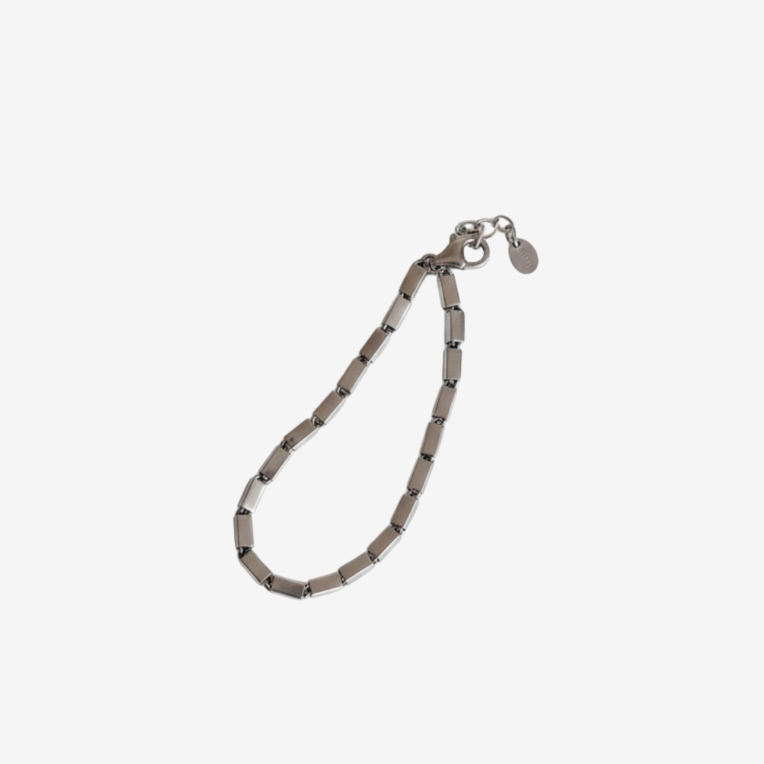 SANZE / Square Buckle Silver Bracelet 04