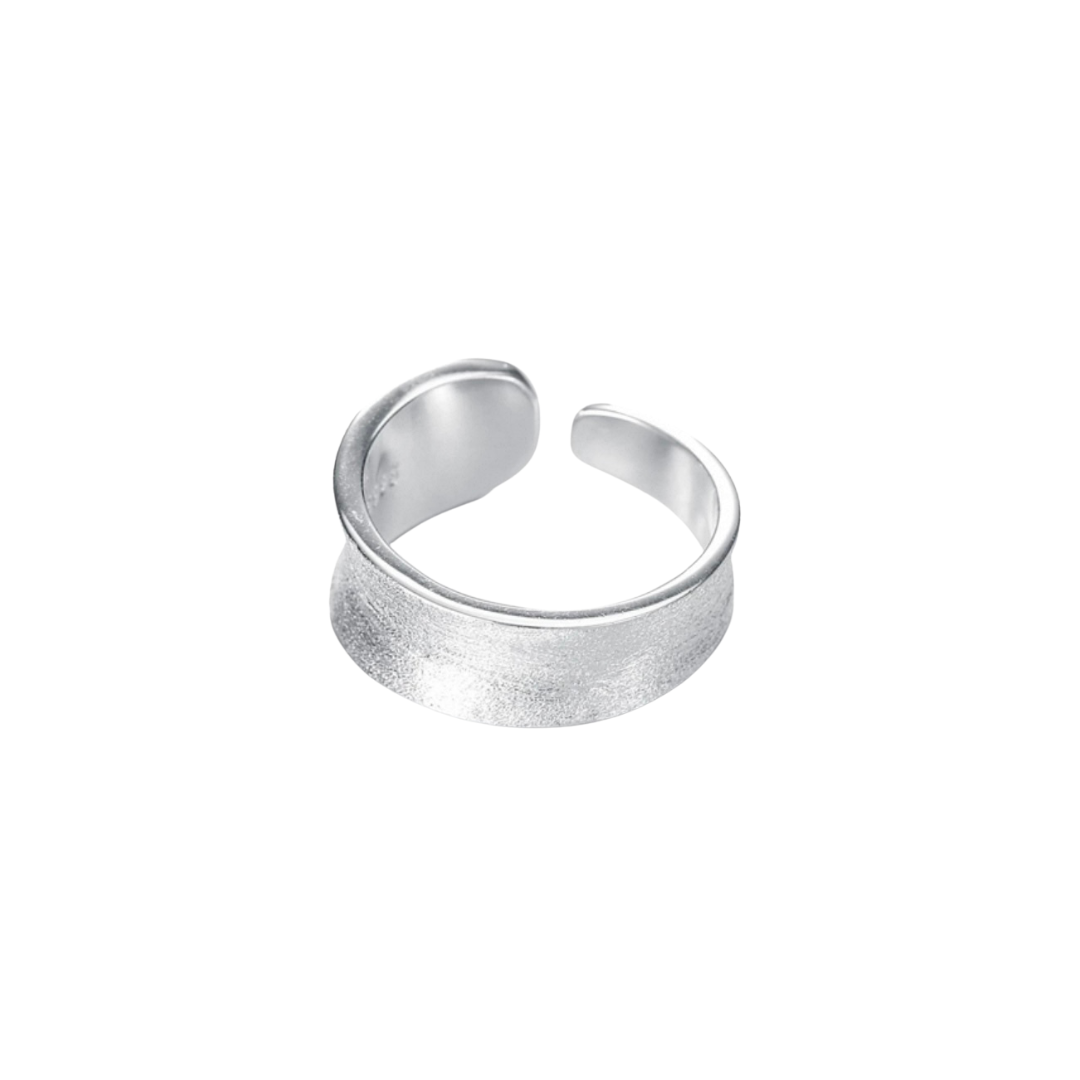 SANZE / Irregular Wide Brushed Ring 02
