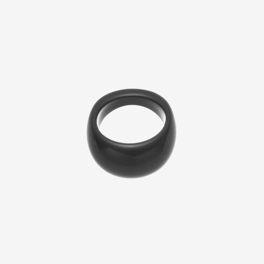 SANZE / Natural Black Onyx/Tiger's Eye Ring 12